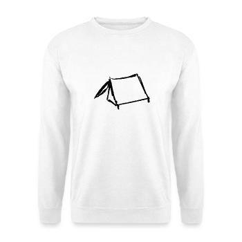 zelt - Unisex Pullover - Weiß - Vorne - Alina (178cm) & Michal (187cm)