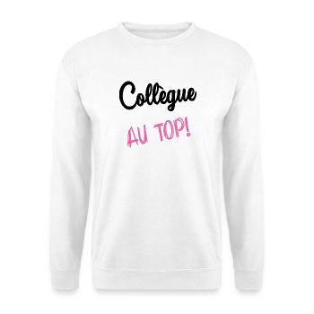 KOLLEGE. HUMOR. RUHESTAND. RUHESTAND. PENSIONIERT - Unisex Pullover - Weiß - Vorne