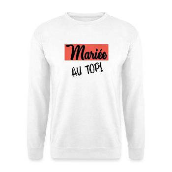 FUTURE MARIEE. EVJF. MARIEE - Sweat-shirt Unisexe - blanc - Devant