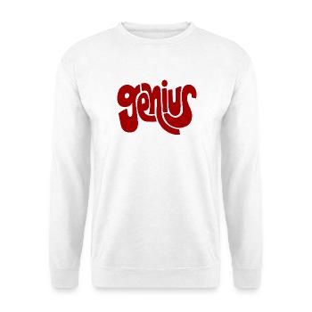 Genie - Unisex Pullover - Weiß - Vorne - Alina (178cm) & Michal (187cm)