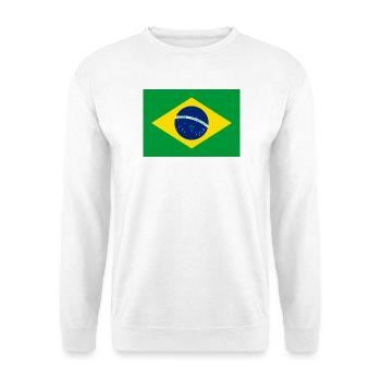 Brazilien - Unisex Pullover - Weiß - Vorne - Alina (178cm) & Michal (187cm)