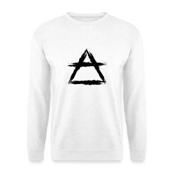 Element Symbol Luft - Unisex Pullover - Weiß - Vorne - Alina (178cm) & Michal (187cm)