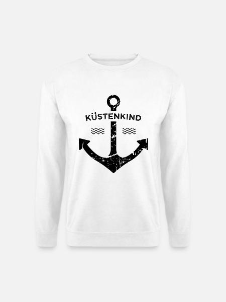 Küstenkind Heimat Ostsee Nordsee Geschenkidee - Unisex Pullover - Weiß