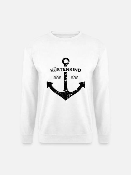 Küstenkind Heimat Ostsee Nordsee Geschenkidee - Unisex Pullover - Weiß