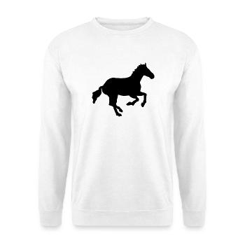wildpferd - Unisex Pullover - Weiß - Vorne - Alina (178cm) & Michal (187cm)