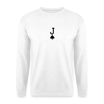 Carte à jouer au poker - Jack of Spades / Jokers - Sweat-shirt Unisexe - blanc - Devant