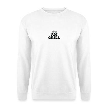 King au grill - Sweat-shirt Unisexe - blanc - Devant