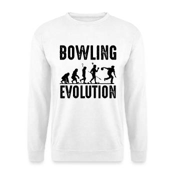 Bowling - Sweat-shirt Unisexe - blanc - Devant