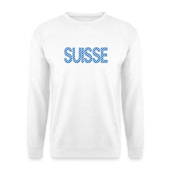 SUISSE. HUMOUR. PAYS. DRAPEAU - Sweat-shirt Unisexe - blanc - Devant