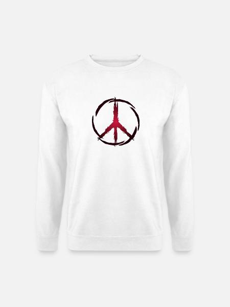 Peace Symbol - Unisex Pullover - Weiß