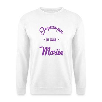 FUTURE MARIEE. EVJF. MARIEE. TEAM. TEAM MARIEE - Sweat-shirt Unisexe - blanc - Devant