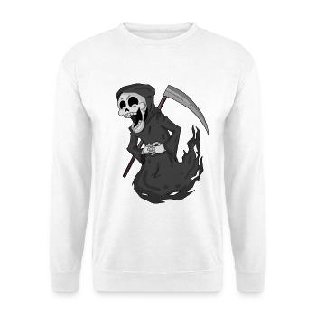 Grim Reaper rit drôle - Sweat-shirt Unisexe - blanc - Devant
