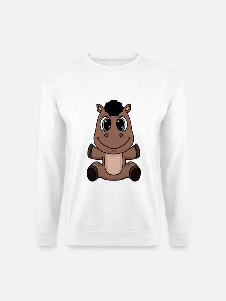 Pferd - Unisex Pullover - Weiß