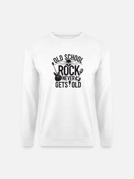 Rockmusik Musiker Rock'n'Roll Band Rocker - Unisex Pullover - Weiß