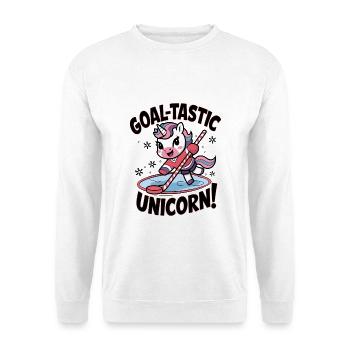 Licorne but-tastique ! - Sweat-shirt Unisexe - blanc - Devant