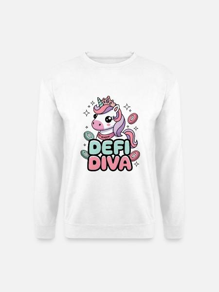Defi Diva - Unisex Pullover - Weiß