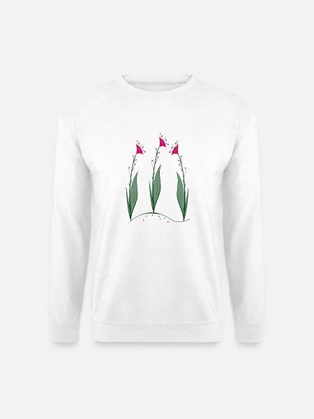 Blüten, Flowers - Unisex Pullover - Weiß