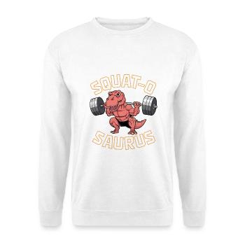 Squat-O Saurus - Unisex Sweatshirt - white - Front