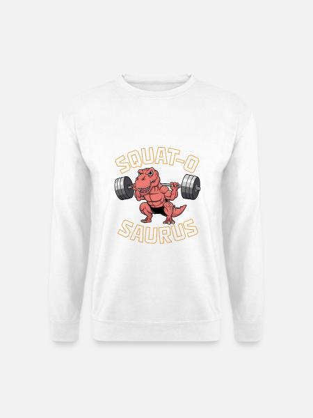 Squat-O Saurus - Unisex Sweatshirt - white