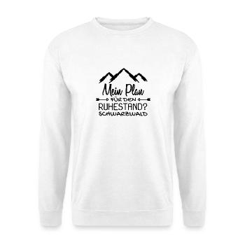 Schwarzwald Schwaben Schwabe Rentner Geschenk - Unisex Pullover - Weiß - Vorne