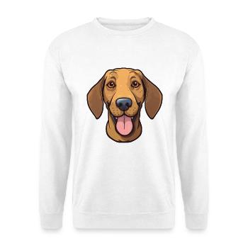 Plott Hund Hund Rasse Aquarell Karikatur Kawaii Cl - Unisex Pullover - Weiß - Vorne - Alina (178cm) & Michal (187cm)