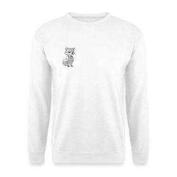 Geschäftiger Fuchs - Unisex Pullover - Weiß - Vorne