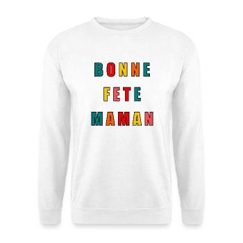 MAMA. MUTTERTAG. SCHÖNEN MUTTERTAG - Unisex Pullover - Weiß - Vorne