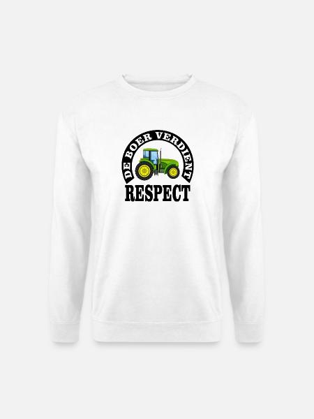 Landwirte verdienen Respekt - Unisex Pullover - Weiß