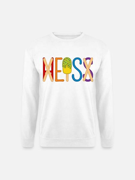 Eis - heiß - H EIS S - Unisex Pullover - Weiß