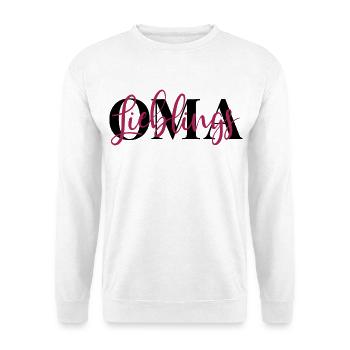 Lieblingsoma Oma - Unisex Pullover - Weiß - Vorne