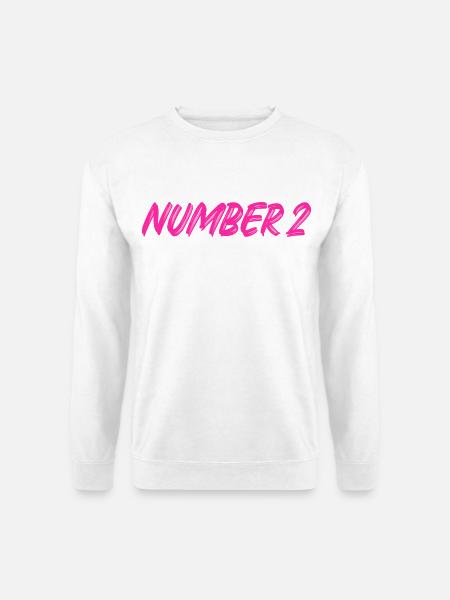 Number 2 - two - second - second - 2 - number 2 - Unisex Sweatshirt - white