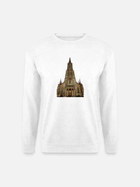 Ulmer Münster gemalt - Unisex Pullover - Weiß