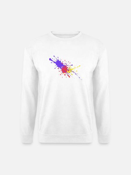 Colorful Color Stains Gift Stylish - Unisex Sweatshirt - white