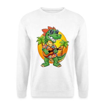Lustige Krokodil Cartoon Sommer Strand Sonnenbrille - Unisex Pullover - Weiß - Vorne - Alina (178cm) & Michal (187cm)