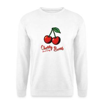 Kirsch-Mädchen - Unisex Pullover - Weiß - Vorne