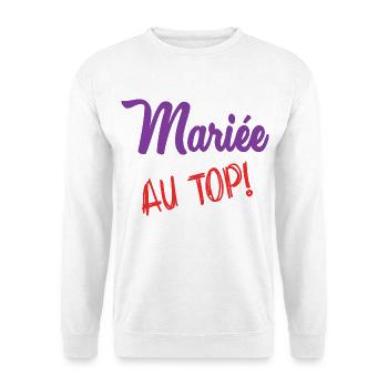 EVJF. MARIEE. TEAM. TEAM MARIEE. FUTURE MARIEE - Sweat-shirt Unisexe - blanc - Devant