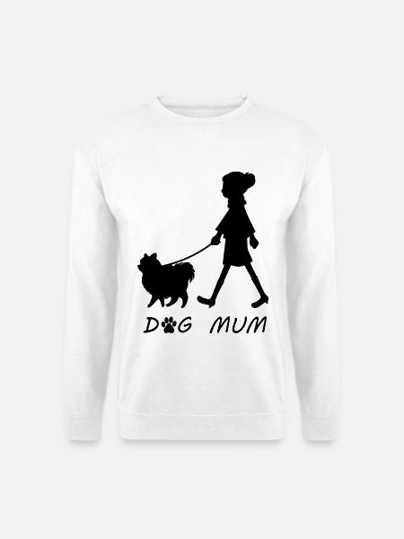 Dog Mum - Unisex Pullover - Weiß