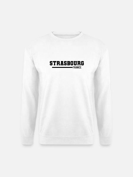 Straßburg | Frankreich - Unisex Pullover - Weiß