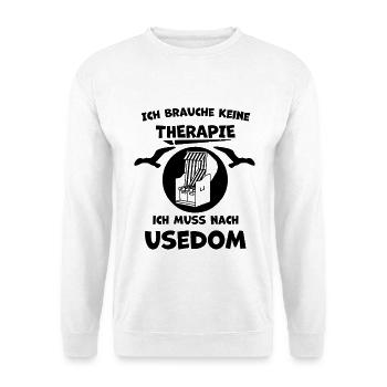 Usedom – Urlaub & Erinnerungen - Unisex Pullover - Weiß - Vorne