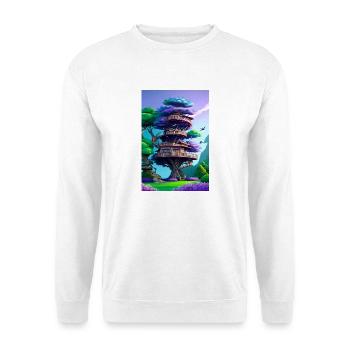 Treehouse Purple - Unisex Pullover - Weiß - Vorne