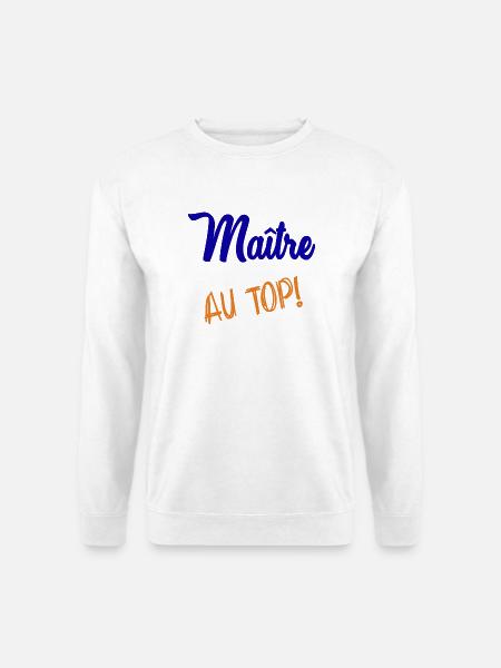 MAITRE - Sweat-shirt Unisexe - blanc