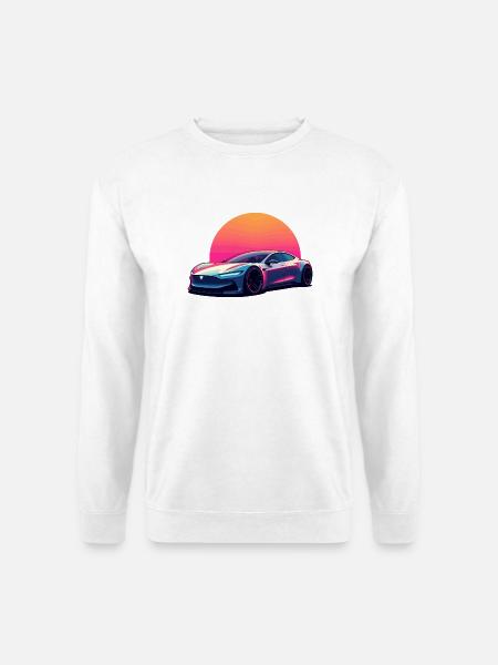 Elektrische Welle - Unisex Pullover - Weiß