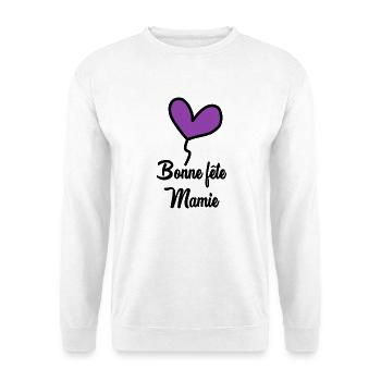 BONNE FÊTE MAMIE - Sweat-shirt Unisexe - blanc - Devant