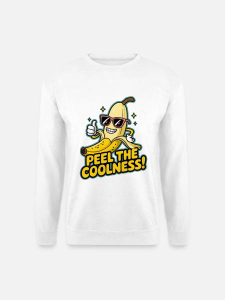 Schälen Sie die Coolness! - Unisex Pullover - Weiß