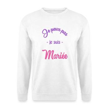 FUTURE MARIEE. EVJF. MARIEE - Sweat-shirt Unisexe - blanc - Devant