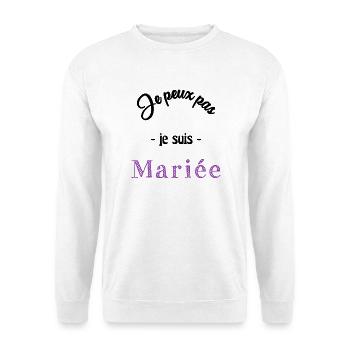 FUTURE MARIEE. EVJF. MARIEE. TEAM. TEAM MARIEE - Sweat-shirt Unisexe - blanc - Devant