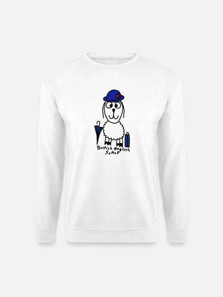 British English ScHoF - Unisex Pullover - Weiß