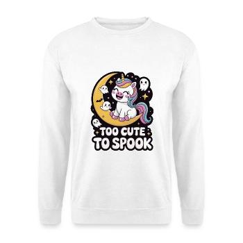 Trop mignon pour effrayer - Sweat-shirt Unisexe - blanc - Devant