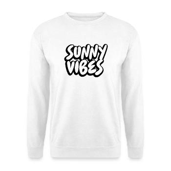 SUNNY VIBES - Unisex Sweatshirt - white - Front