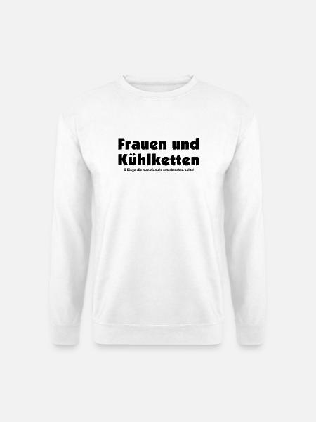 kühlketten sollten niemals unterbrochen werden - Unisex Pullover - Weiß